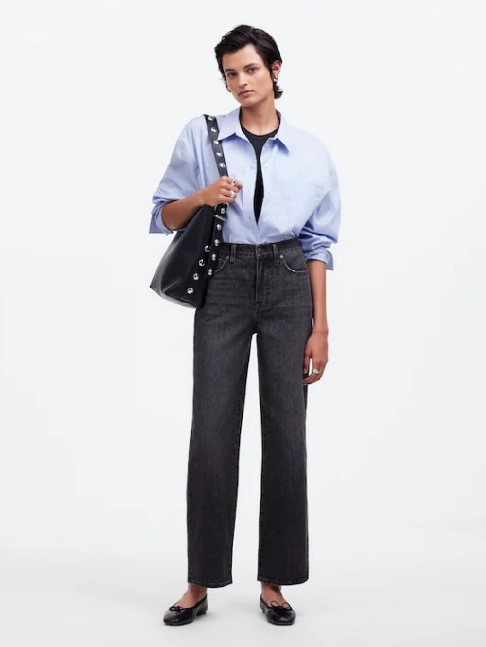 Madewell the perfect vintage wide leg crop jean 26T tall